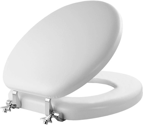 Padded toilet seat with - toilet,